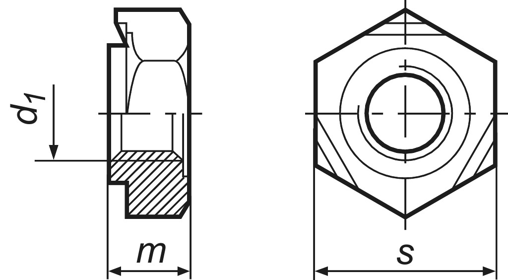 DIN 929  M  6  Güte St